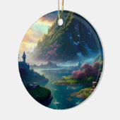 Landschaft Vier Keramik Ornament (Links)