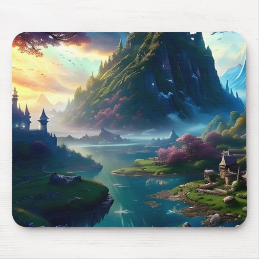 Landschaft Vier Mousepad (Vorne)