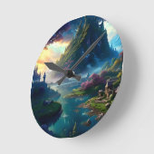 Landschaft Vier Runde Wanduhr (Winkel)