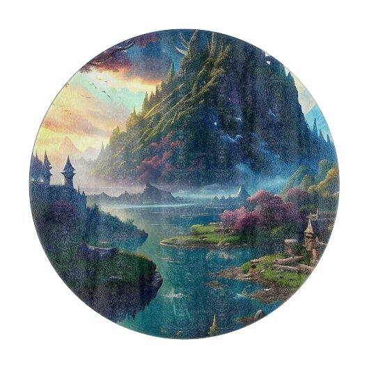 Landschaft Vier Schneidebrett (Vorderseite)