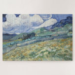 Landschaft Vincent van Gogh Reisesalon Puzzle<br><div class="desc">Eigene, personalisierte, familienfreundliche Reiseliebhaber, die mehr als 1000 Stücke jigsaw Puzzle lieben, mit einem wunderschönen Meisterwerk, farbenfroh, detailreich detailliertes Vintages Gemälde, Öl auf der Leinwand, von Vincent van Gogh, mit Landschaft von Saint-Rémy - einer Berglandschaft hinter Saint-Paul Krankenhaus, und Ihre Note / Grüße in einem eleganten Goldtypografie-Schrift. Aus robustem Karton...</div>