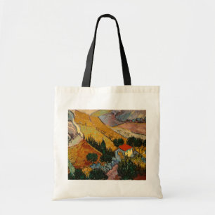 Landschaft Vincent van Goghs mit Haus u. Tragetasche