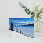 Landschaft von Alaskan, gekennzeichnet, Postkarte (Stehend Vorderseite)