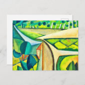 Landschaft von Amadeo de Souza-Cardoso Postkarte (Vorne/Hinten)