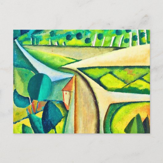 Landschaft von Amadeo de Souza-Cardoso Postkarte (Vorderseite)