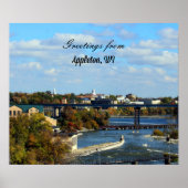 Landschaft von Appleton, Wisconsin Poster (Vorne)