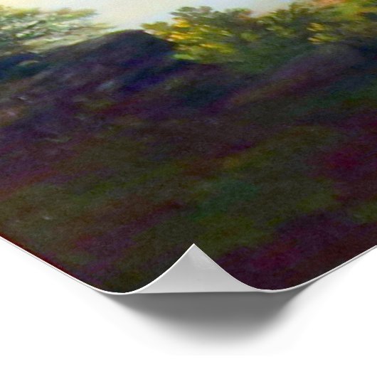 Landschaft von Asher B Durand 1850 Poster (Ecke)