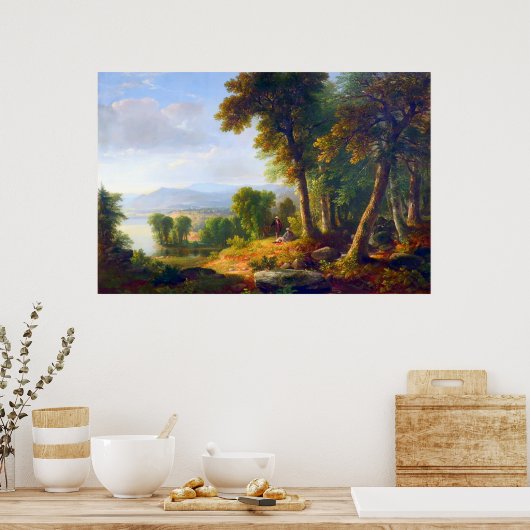 Landschaft von Asher B Durand 1850 Poster (Küche)
