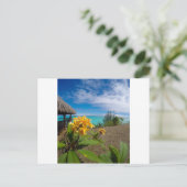 Landschaft von Bora Bora Postkarte (Stehend Vorderseite)