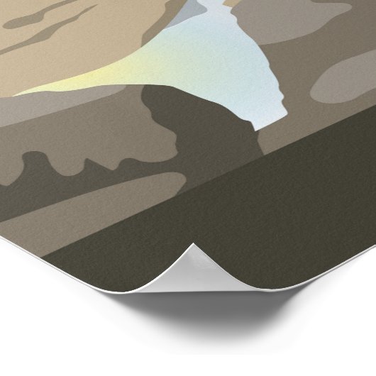 Landschaft von Bude Cornwall Poster (Ecke)