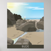 Landschaft von Bude Cornwall Poster (Vorne)