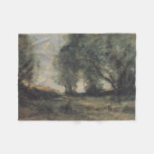 Landschaft (von Camille Corot) Fleecedecke (Vorderseite (Horizontal))
