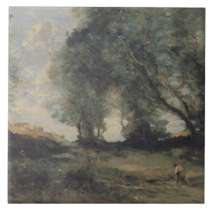 Landschaft (von Camille Corot) Fliese