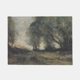 Landschaft (von Camille Corot) Fußmatte