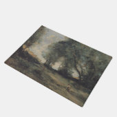 Landschaft (von Camille Corot) Fußmatte (Schrägansicht)