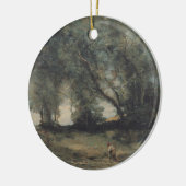 Landschaft (von Camille Corot) Keramik Ornament (Links)