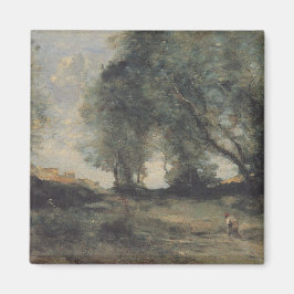 Landschaft (von Camille Corot) Magnet