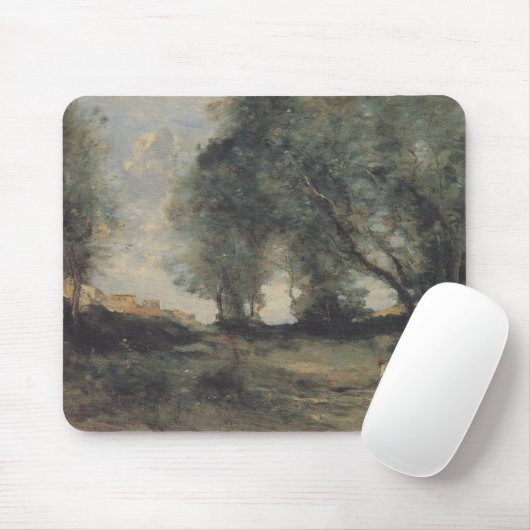 Landschaft (von Camille Corot) Mousepad (Mit Mouse)