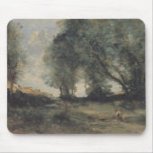 Landschaft (von Camille Corot) Mousepad (Vorne)