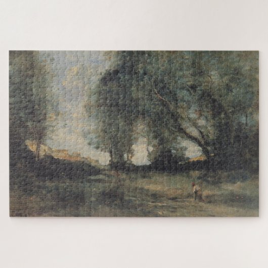 Landschaft (von Camille Corot) Puzzle (Horizontal)