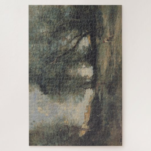 Landschaft (von Camille Corot) Puzzle (Vertikal)