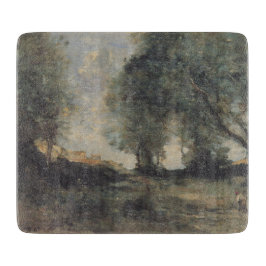 Landschaft (von Camille Corot) Schneidebrett
