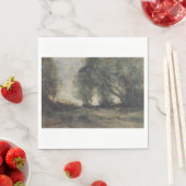 Landschaft (von Camille Corot) Serviette (Beispiel)