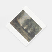 Landschaft (von Camille Corot) Serviette (Ecke)