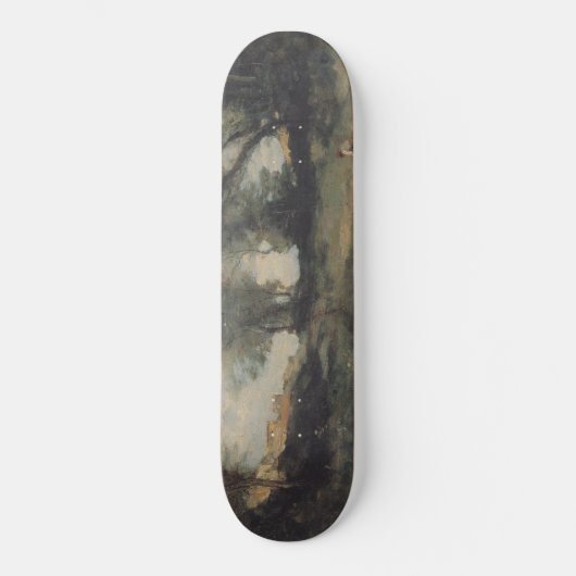 Landschaft (von Camille Corot) Skateboard (Vorderseite)