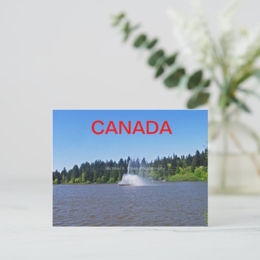 Landschaft von Canada Postkarte (Stehend Vorderseite)