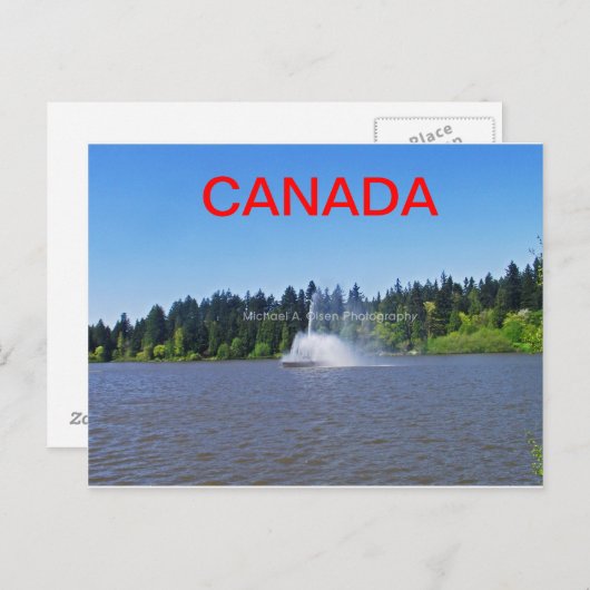 Landschaft von Canada Postkarte (Vorne/Hinten)