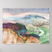 Landschaft von Edgar Degas Poster (Vorne)