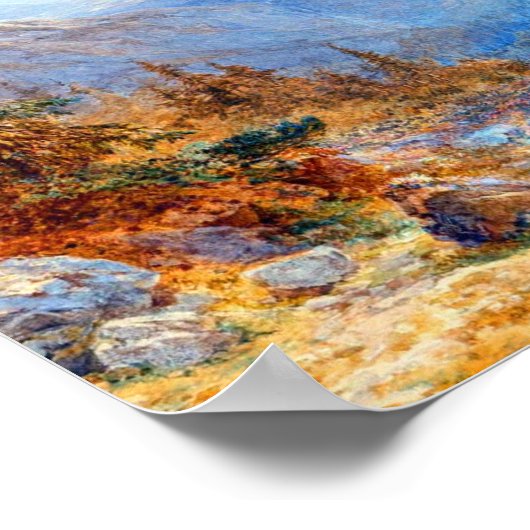 Landschaft von Edward Theodore Compton Poster (Ecke)