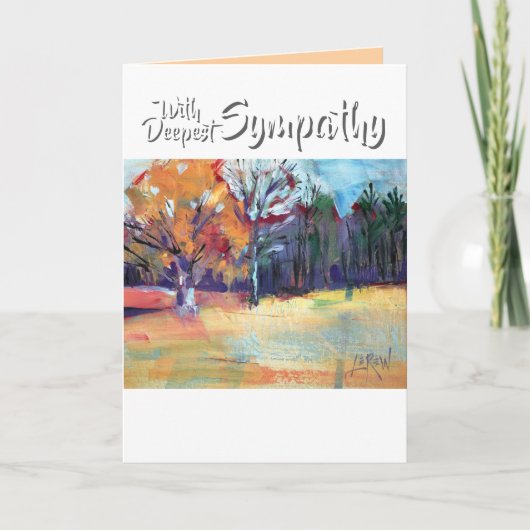 Landschaft von Eichen und Freunden mit tiefem Beil Karte (Vorderseite)