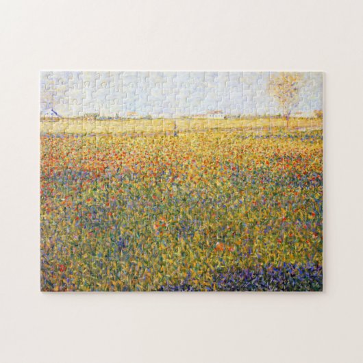 Landschaft von Georges Seurat Puzzle (Horizontal)