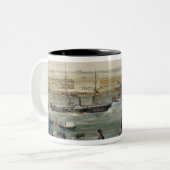 Landschaft von Kuba Zweifarbige Tasse (Vorderseite Links)