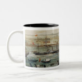 Landschaft von Kuba Zweifarbige Tasse (Links)