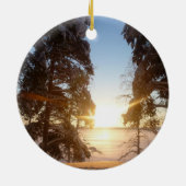 Landschaft von Lappland Keramik Ornament (Hinten)