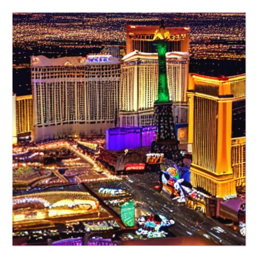 Landschaft von Las Vegas in Nevada Fotodruck (Vorne)