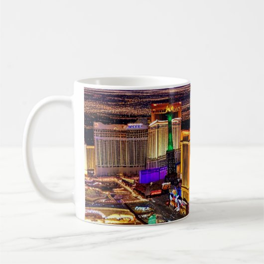 Landschaft von Las Vegas in Nevada Kaffeetasse (Links)