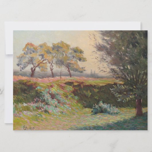 Landschaft (von Léo Gausson) Karte (Vorderseite)