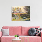 Landschaft (von Léo Gausson) Leinwanddruck (Insitu (Wohnzimmer))