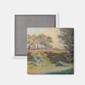 Landschaft (von Léo Gausson) Magnet (Vorderseite/Rückseite)