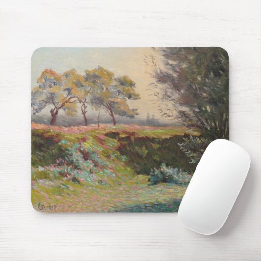 Landschaft (von Léo Gausson) Mousepad (Mit Mouse)