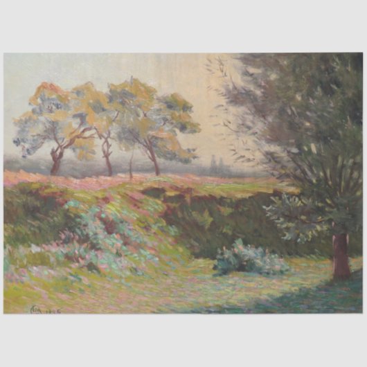 Landschaft (von Léo Gausson) Seidenpapier (Vorderseite)