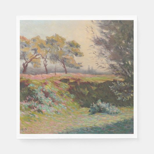 Landschaft (von Léo Gausson) Serviette (Vorderseite)