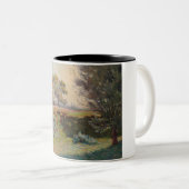 Landschaft (von Léo Gausson) Zweifarbige Tasse (VorderseiteRechts)