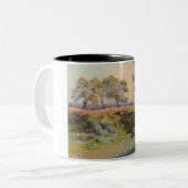 Landschaft (von Léo Gausson) Zweifarbige Tasse (Vorderseite Links)