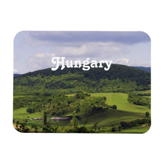 Landschaft von Lush Ungarn Magnet (Horizontal)