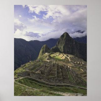 Landschaft von Machu Picchu, Peru Poster